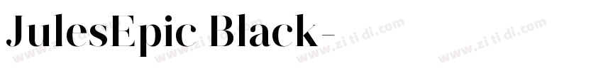 JulesEpic Black字体转换